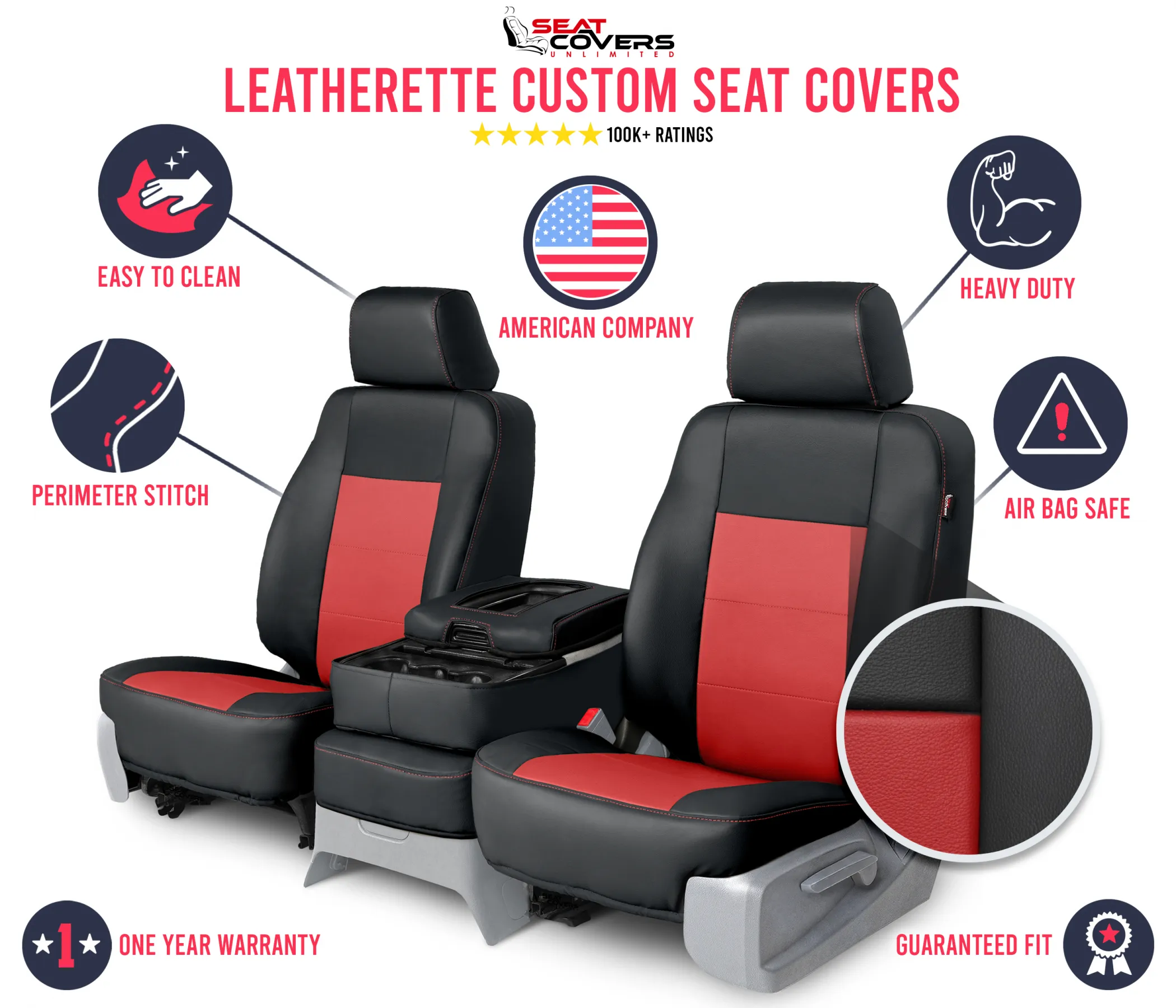 Leatherette Custom Seat Covers - Image 73