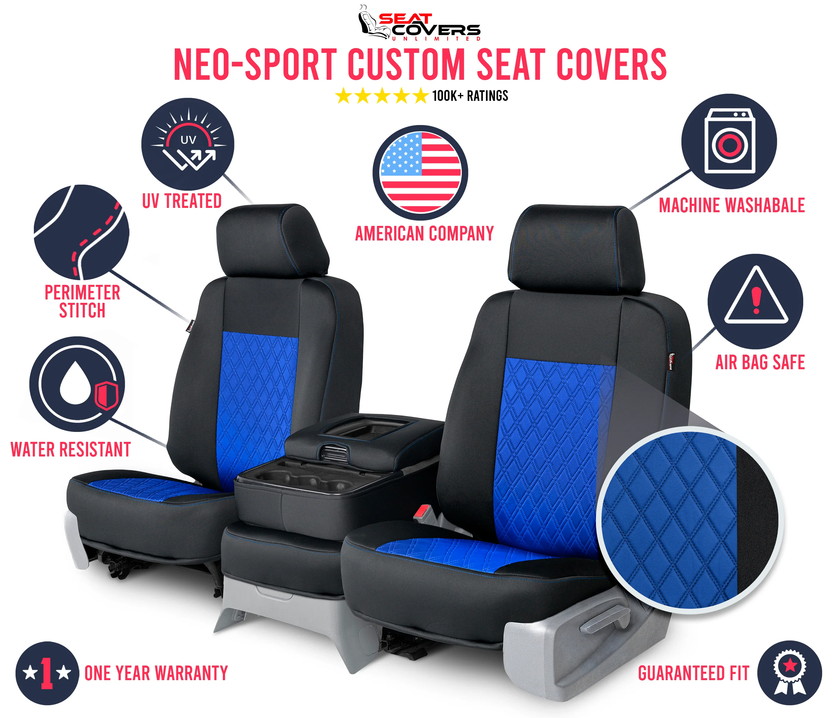 Neo-Sport - Quilted Custom Seat Covers - Image 101