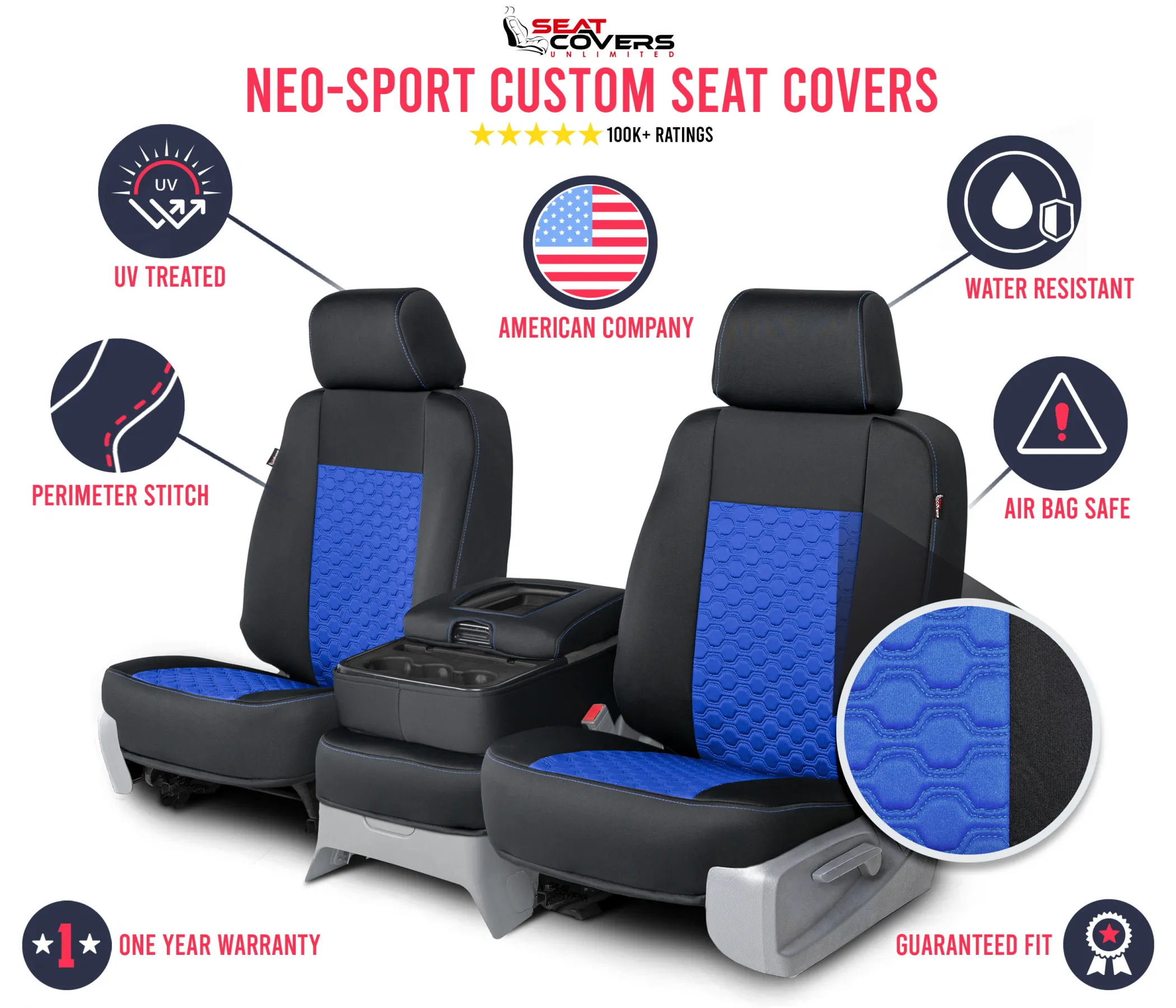 Neo-Sport - Quilted Custom Seat Covers - Image 68